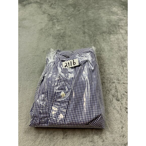 Ralph Lauren Blake Mens XL Purple Gingham Check Long Sleeve Button-Down Shirt - Picture 12 of 12